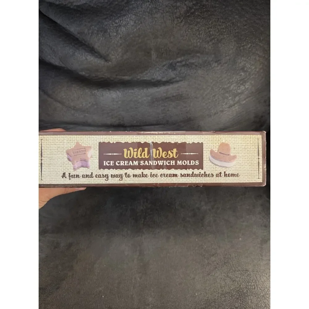 Williams-Sonoma Wild West Ice Cream Sandwich Molds Set 3 Tovolo Cowboy Hat Boots